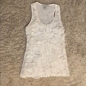 American Rag white frill blouse